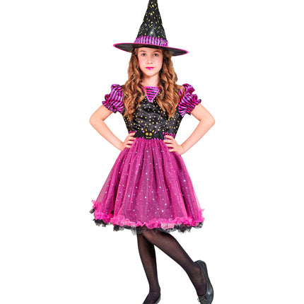 Widmann SRL Heks kind roze Eva