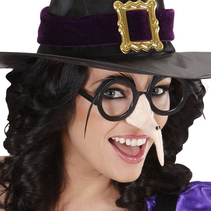 Widmann SRL Heksen bril met neus