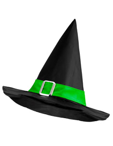 Widmann SRL Heksen hoed kind met groene riem