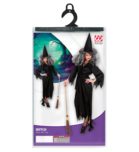 Widmann SRL Heksen jurk in zwart