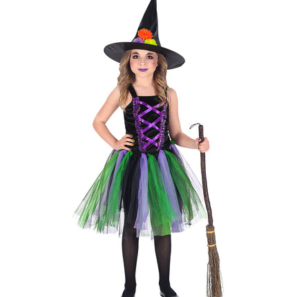 Widmann SRL Heksen jurkje Mika meisje 110cm