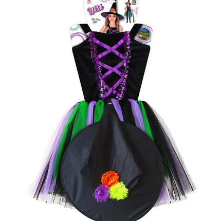 Widmann SRL Heksen jurkje Mika meisje 110cm