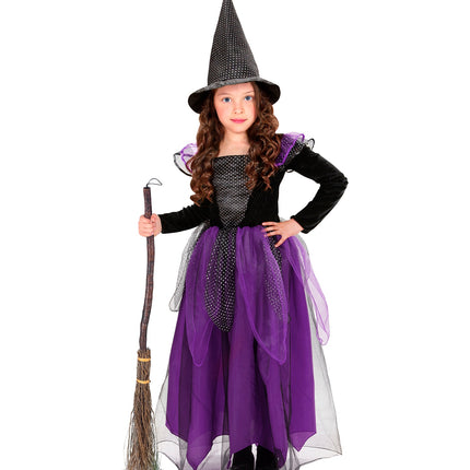 Widmann SRL Heksen kostuum Klaartje paars