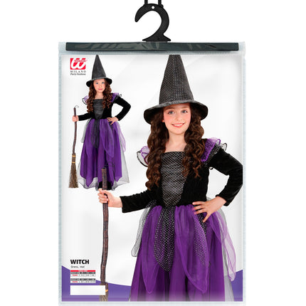 Widmann SRL Heksen kostuum Klaartje paars