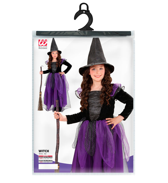 Widmann SRL Heksen kostuum Klaartje paars