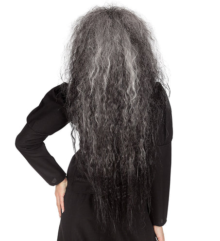 Widmann SRL Heksen pruik grijs Elly