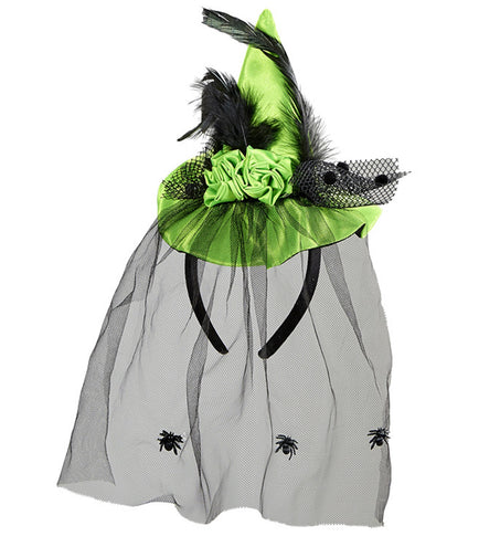 Widmann SRL Heksenhoed op haarband groen