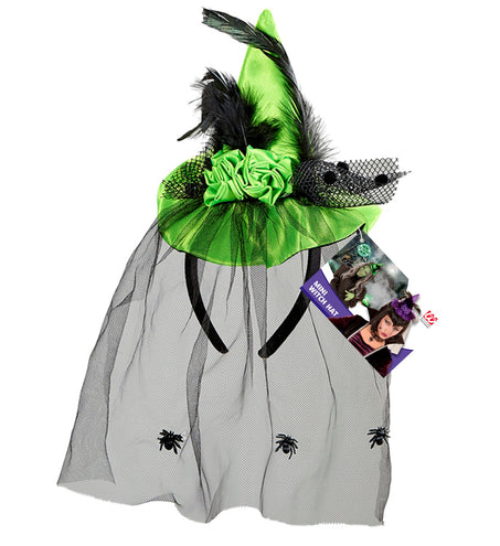 Widmann SRL Heksenhoed op haarband groen