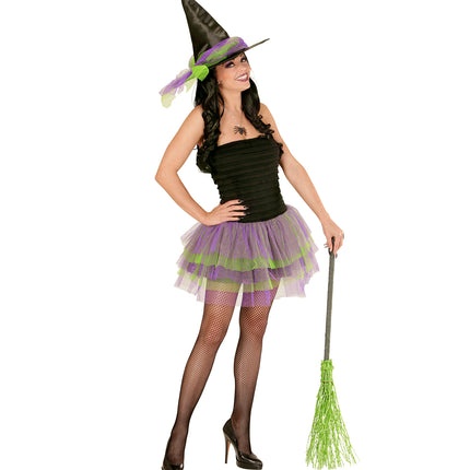 Widmann SRL Heksenjurk paars groen dames