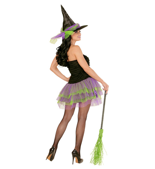 Widmann SRL Heksenjurk paars groen dames