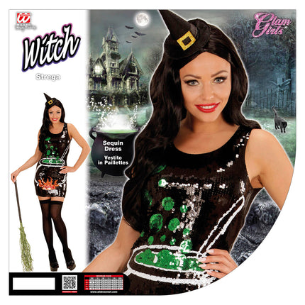 Widmann SRL Heksenjurk pailletten dames