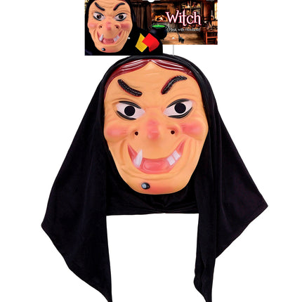 Widmann SRL Heksenmasker Rina met hoofddoek