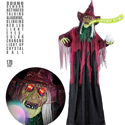 Widmann SRL Heksenpop decoratie Halloween 170cm