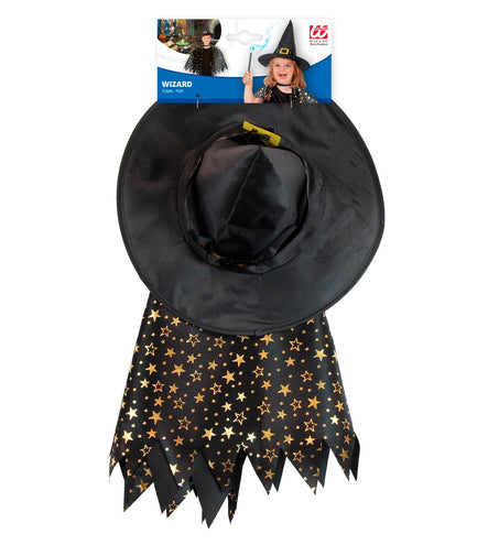 Widmann SRL Heksenset voor kids goud zwart
