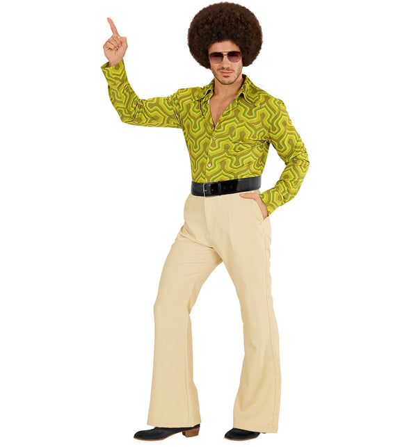 Widmann SRL Heren disco broek jaren 70 beige