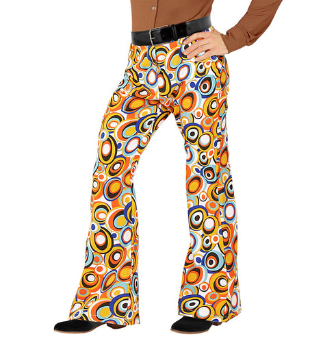 Widmann SRL Heren disco broek jaren 70 cirkels