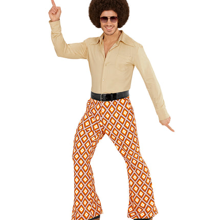 Widmann SRL Heren disco broek jaren 70 geruit