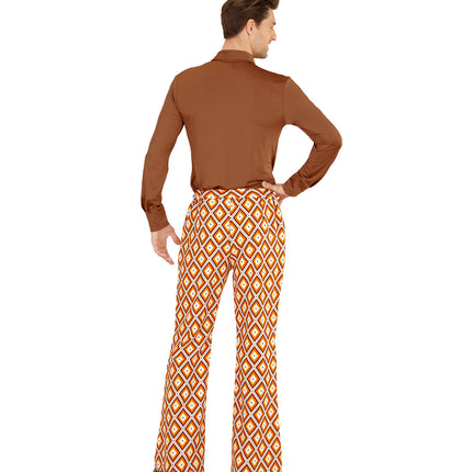 Widmann SRL Heren disco broek jaren 70 geruit