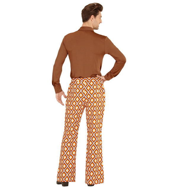 Widmann SRL Heren disco broek jaren 70 geruit