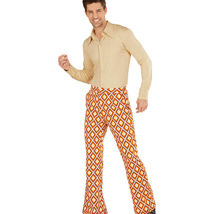 Widmann SRL Heren disco broek jaren 70 geruit