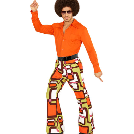 Widmann SRL Heren disco broek jaren 70 vlakken