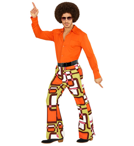 Widmann SRL Heren disco broek jaren 70 vlakken