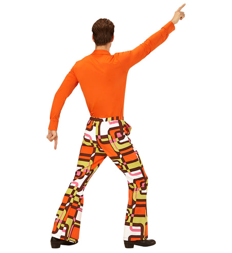 Widmann SRL Heren disco broek jaren 70 vlakken