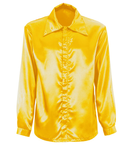 Widmann SRL Heren jaren 70 disco blouse geel