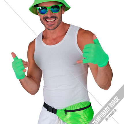 Widmann SRL Heuptasje pailletten neon groen