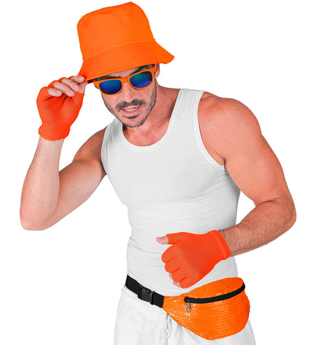 Widmann SRL Heuptasje pailletten neon oranje