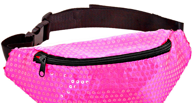 Widmann SRL Heuptasje pailletten neon roze