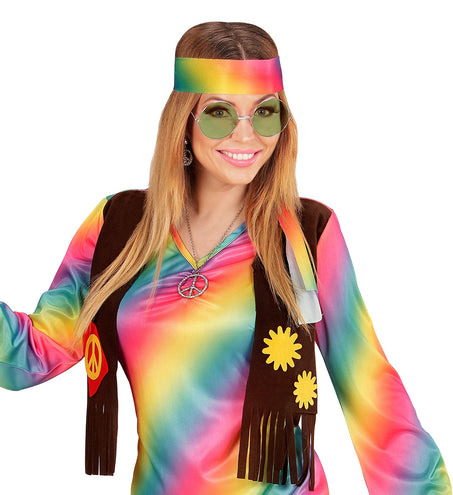 Widmann SRL Hippie bril groen grote glazen