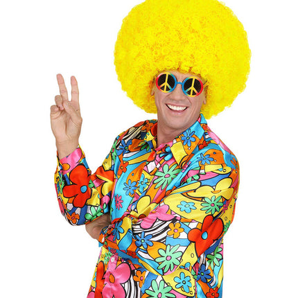 Widmann SRL Hippie bril peace regenboog