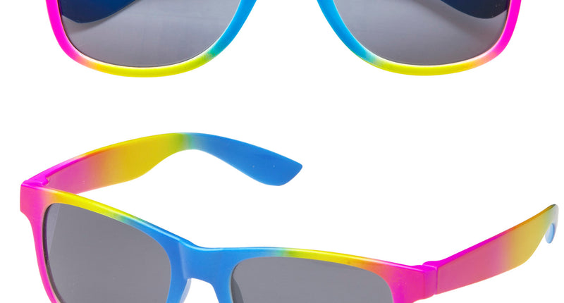 Widmann SRL Hippie bril regenboog karakter