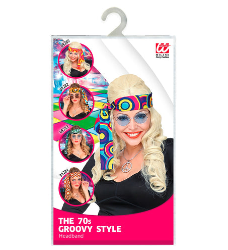 Widmann SRL Hippie hoofdband blauw tinten