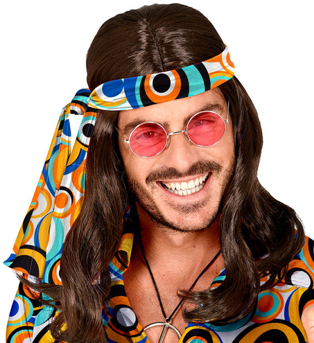 Widmann SRL Hippie hoofdband gekleurde bollen