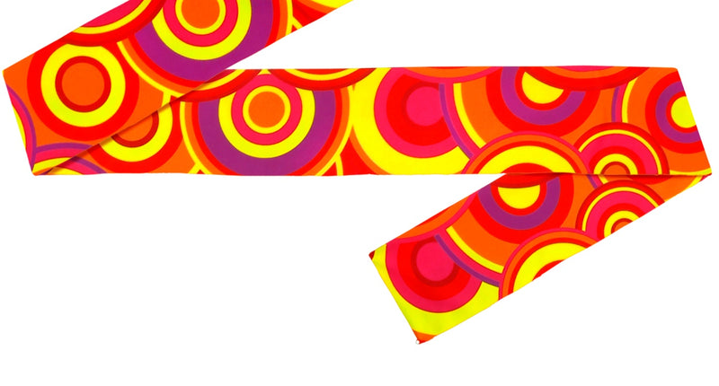 Widmann SRL Hippie hoofdband rood geel oranje