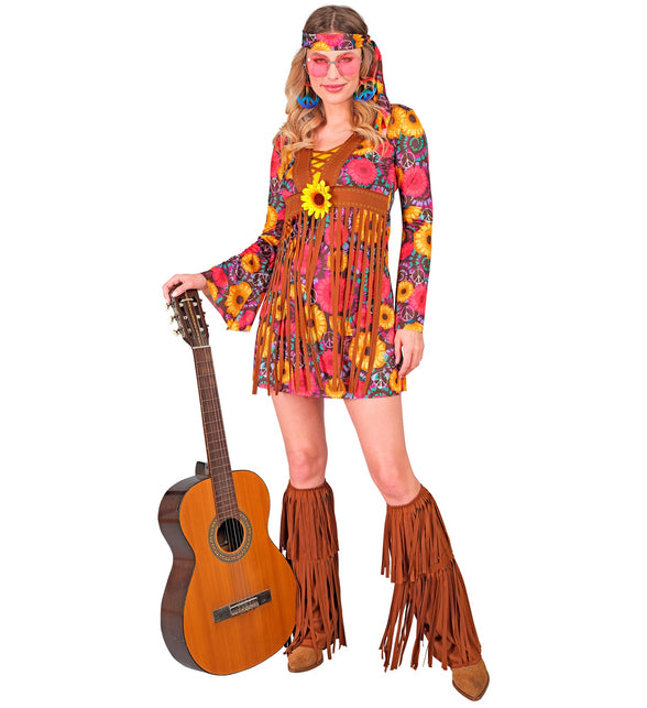 Widmann SRL Hippie jurkje flower power dames