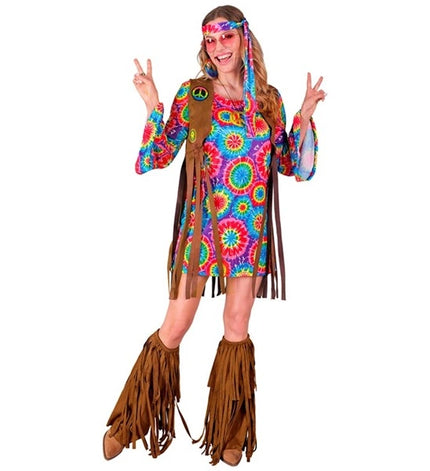 Widmann SRL Hippie kostuum dame Timo