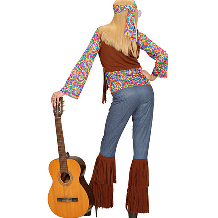 Widmann SRL Hippie kostuum Flower Power dames