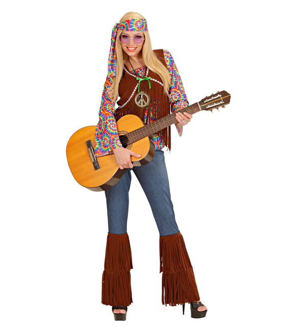 Widmann SRL Hippie kostuum Flower Power dames