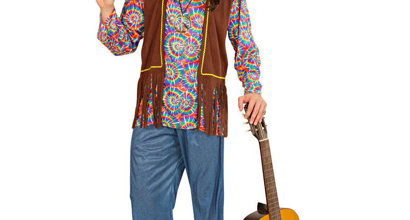 Widmann SRL Hippie kostuum Flower Power heren