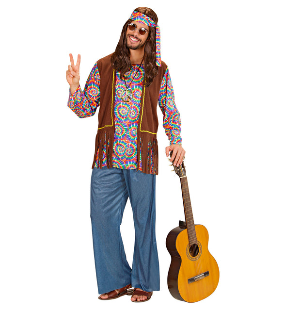 Widmann SRL Hippie kostuum Flower Power heren