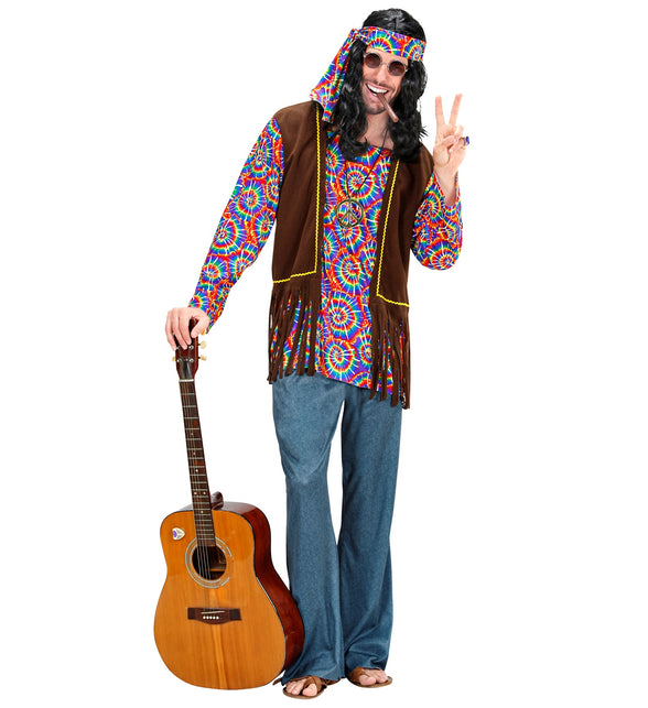 Widmann SRL Hippie kostuum Flower Power heren