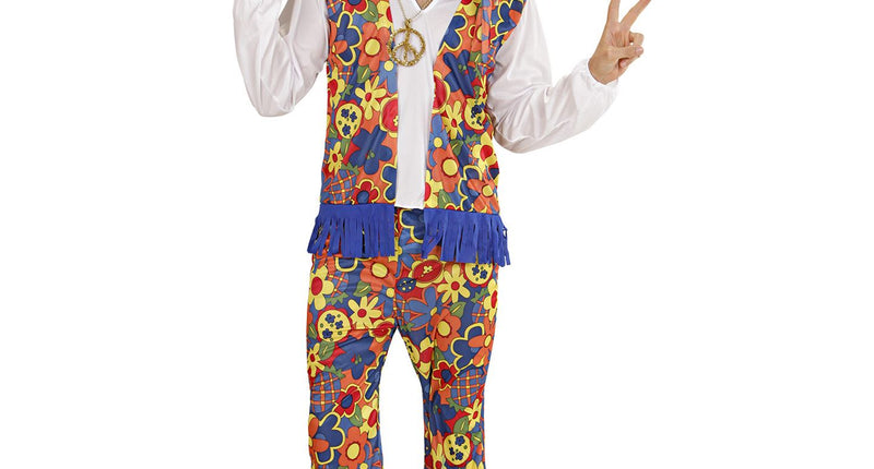 Widmann SRL Hippie kostuum Flowers