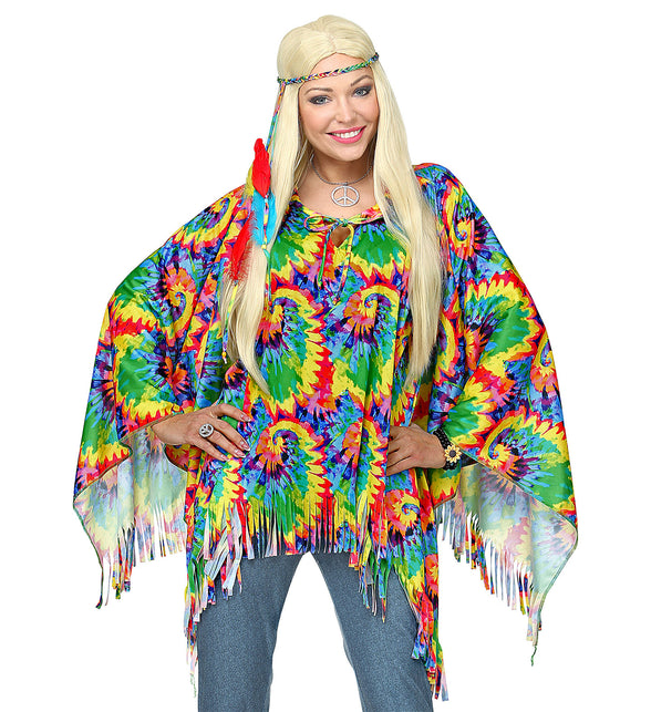 Widmann SRL Hippie poncho psychedelisch