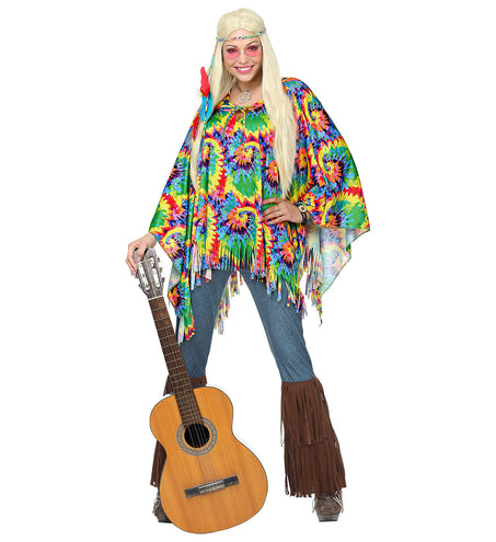 Widmann SRL Hippie poncho psychedelisch