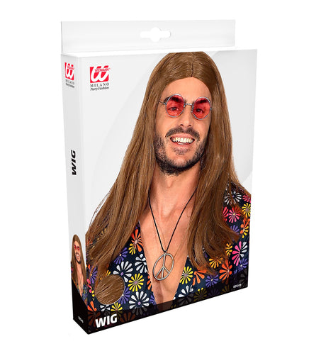 Widmann SRL Hippie pruik Groovy dude