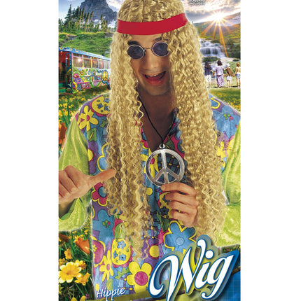 Widmann SRL Hippie pruik wafel met hoofdband