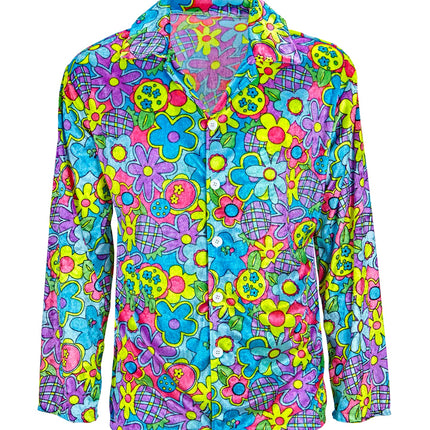 Widmann SRL Hippie shirt flower power